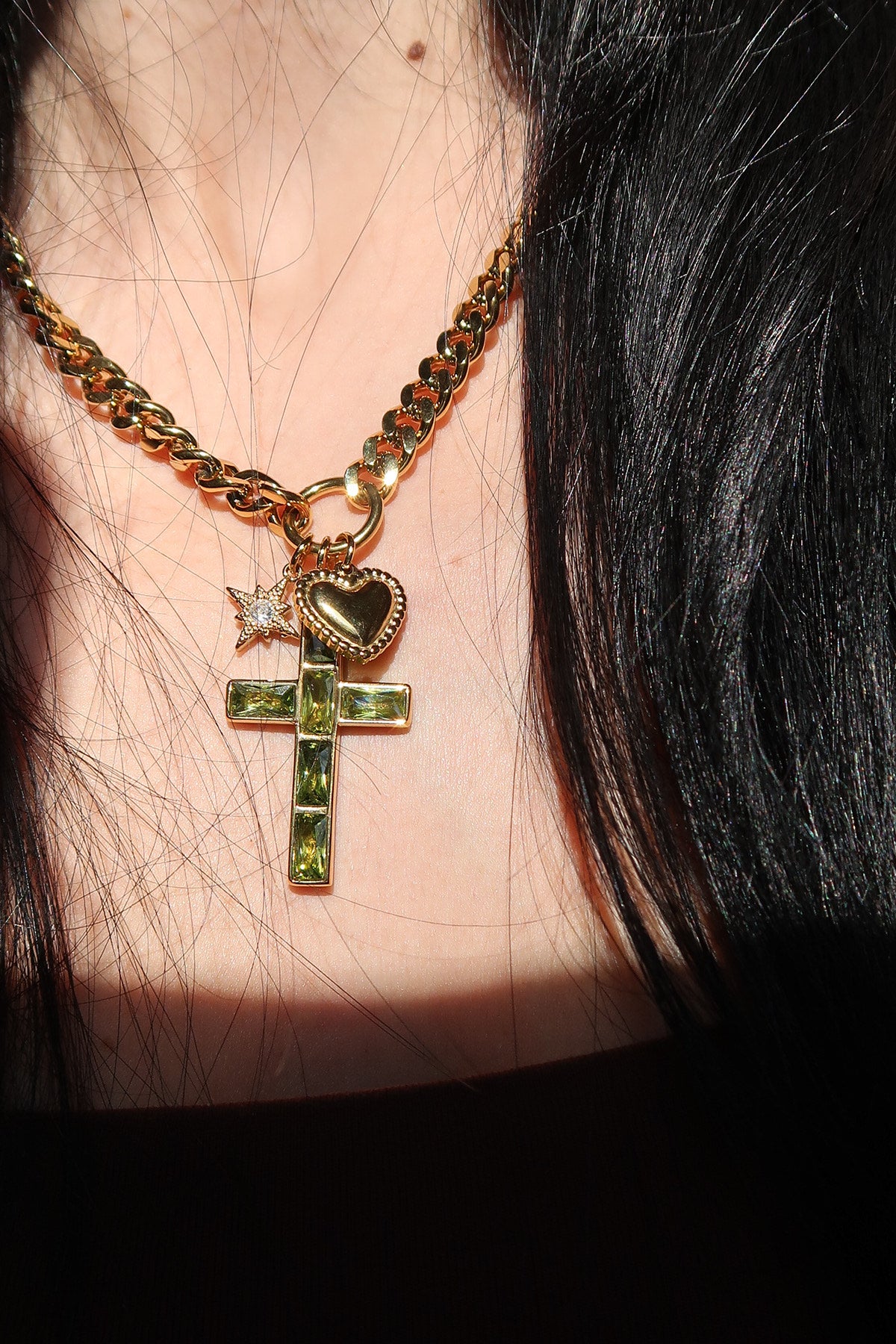 Emerald Blessings 316L Sterling Silver Necklace-pre order