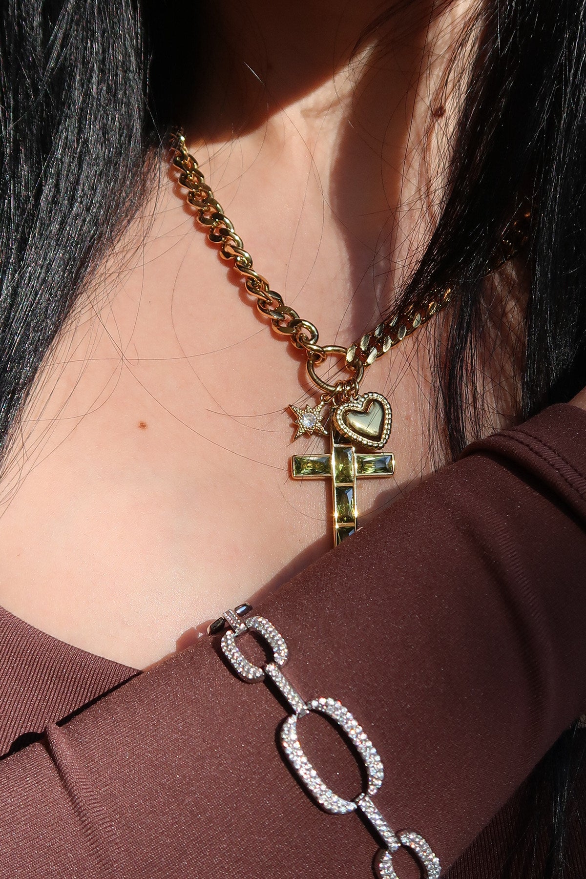 Emerald Blessings 316L Sterling Silver Necklace-pre order