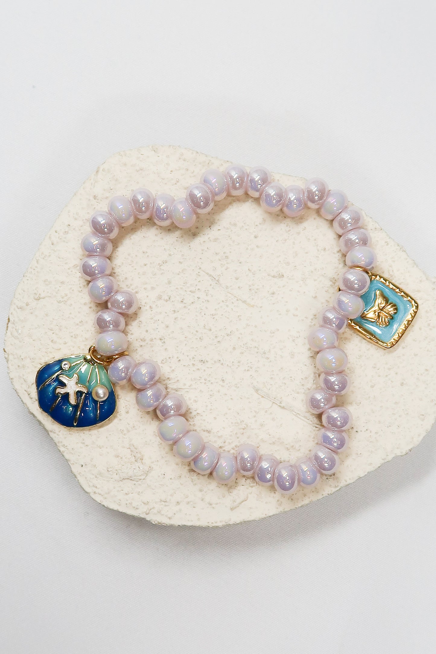 Mermaid Kiss 4 Piece Pearlized Bracelet Stack