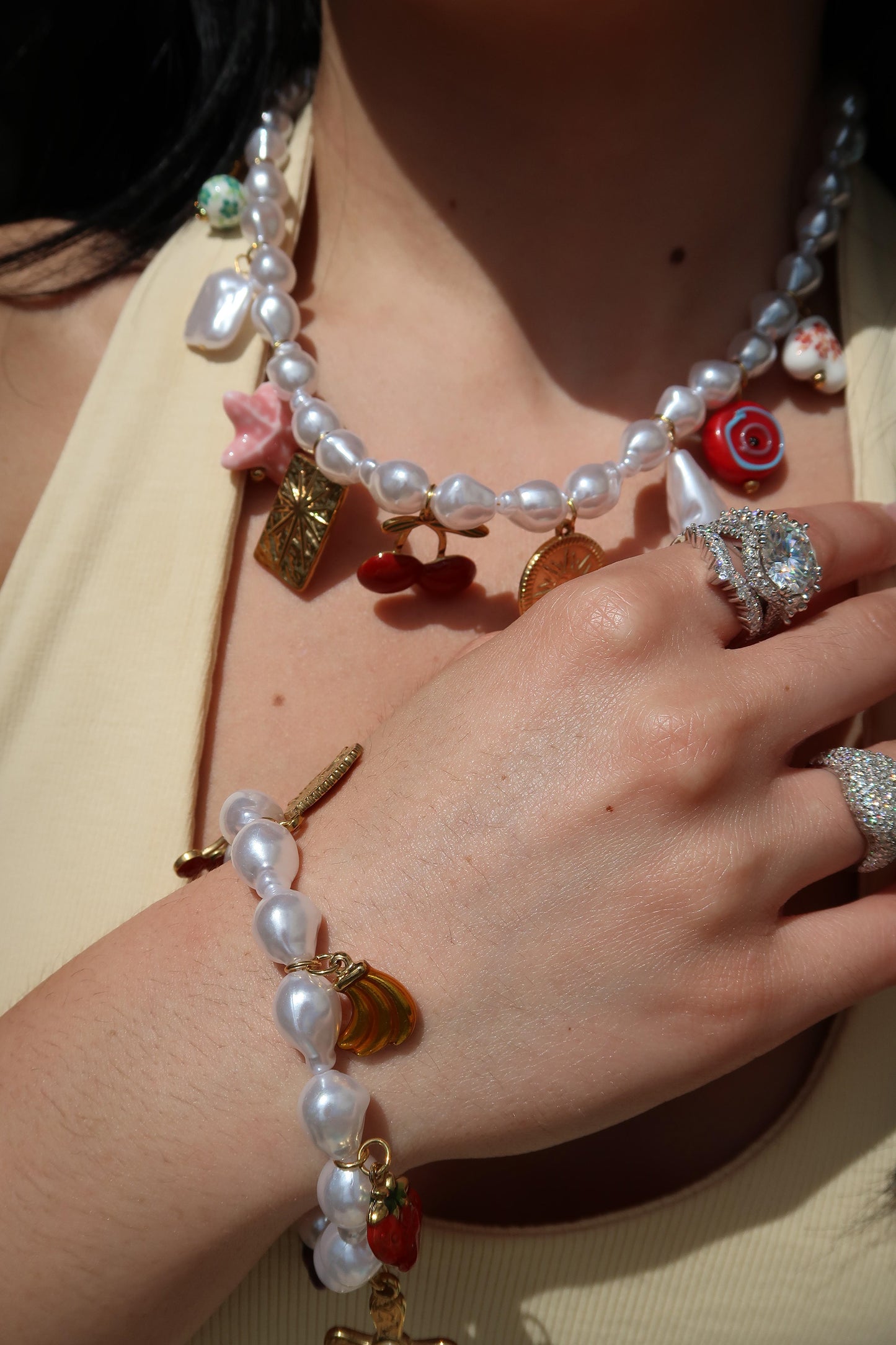 Fun n’ Flirty Charm Necklace & Charm Bracelet Duo