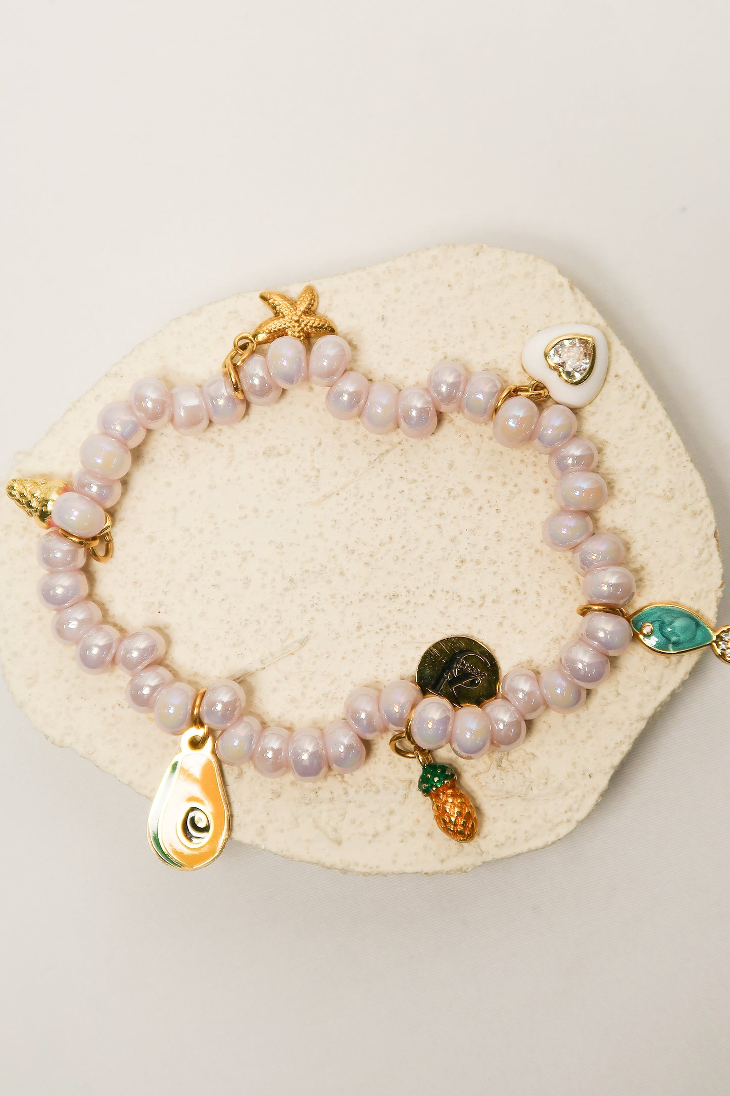 Ocean Wink Charm Pearlized Bracelet