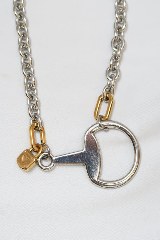 Fortuna Horse Bit 316L Stainless Steel Statement Necklace
