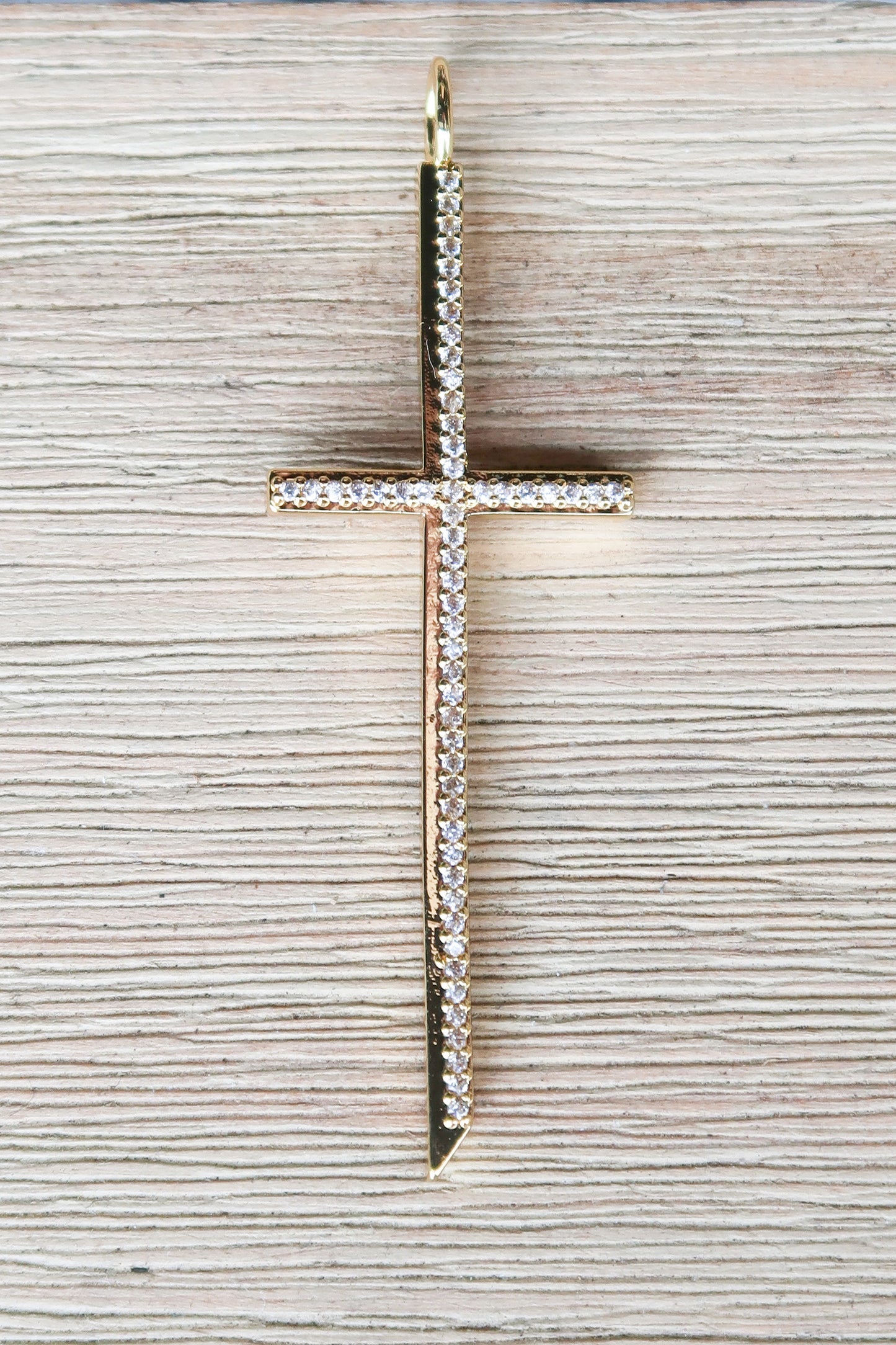 Genius Natural Stone Necklace PLUS Cross Charm  and Fearfully Wonderfully Made