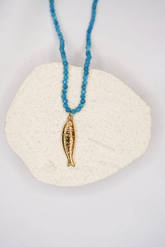 Team Jellyfish Beaded 316L Stainless Steel Necklace