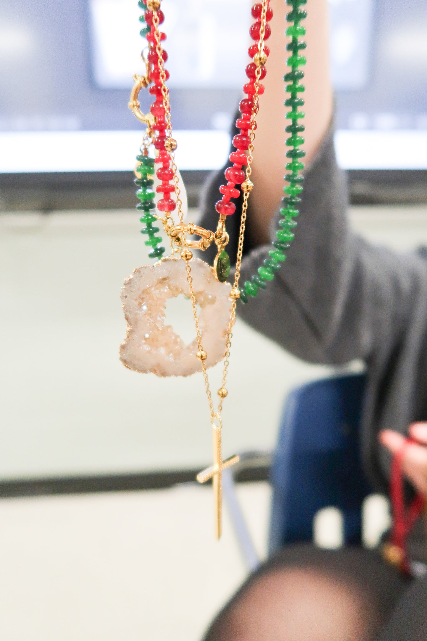 Geology Natural Agate Charm