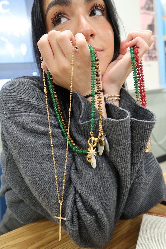 Honor Roll 316L Stainless Steel Bead Necklace