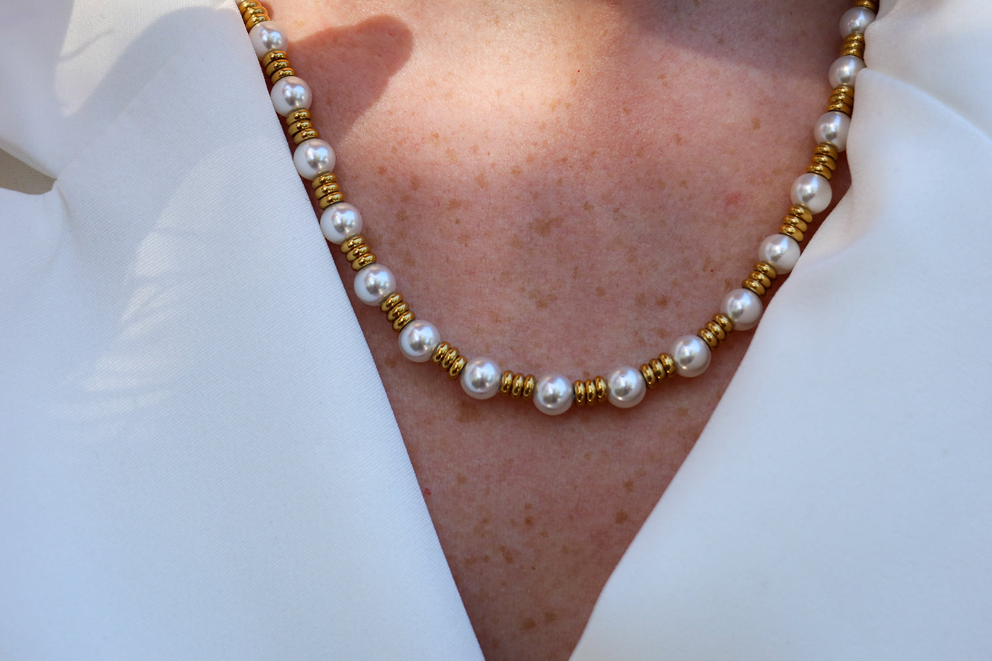 Amore Pearl Shell 316L Stainless Steel Duo