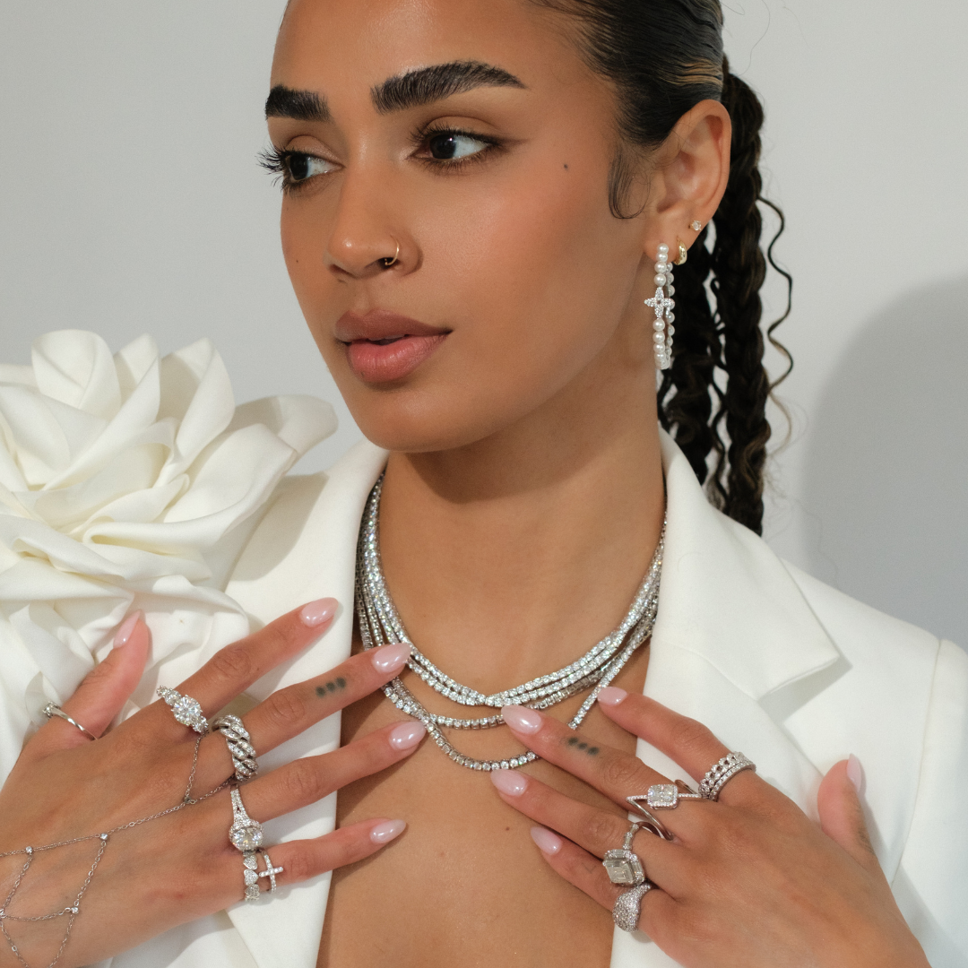 Odette .925 Sterling Silver 3MM Tennis Necklace