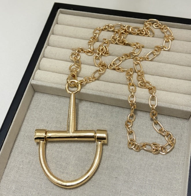 Bit Obsessed Statement Stainless Steel Necklace