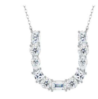 The Signature Initial .925 Sterling Silver Moissanite Necklace