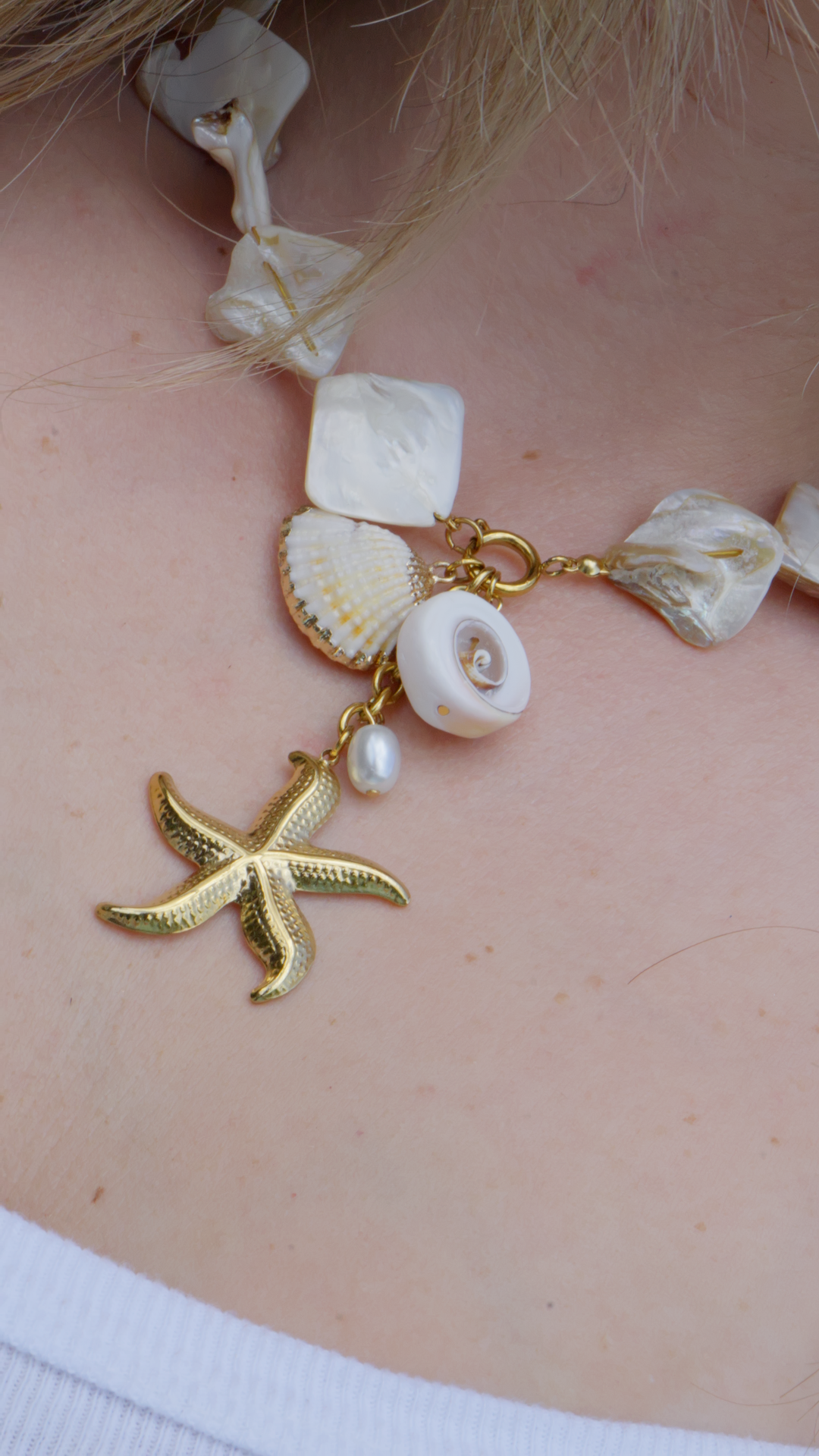 La Pearla Natural Shell Necklace