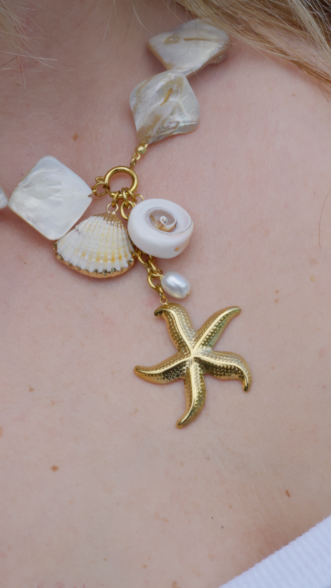 La Pearla Natural Shell Necklace
