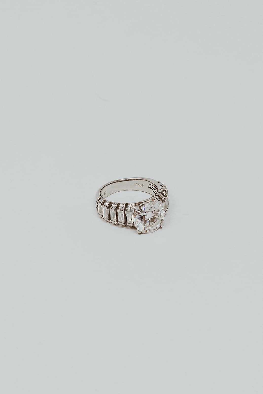 Royale .925 Sterling Silver 5 Carat Moissanite Ring