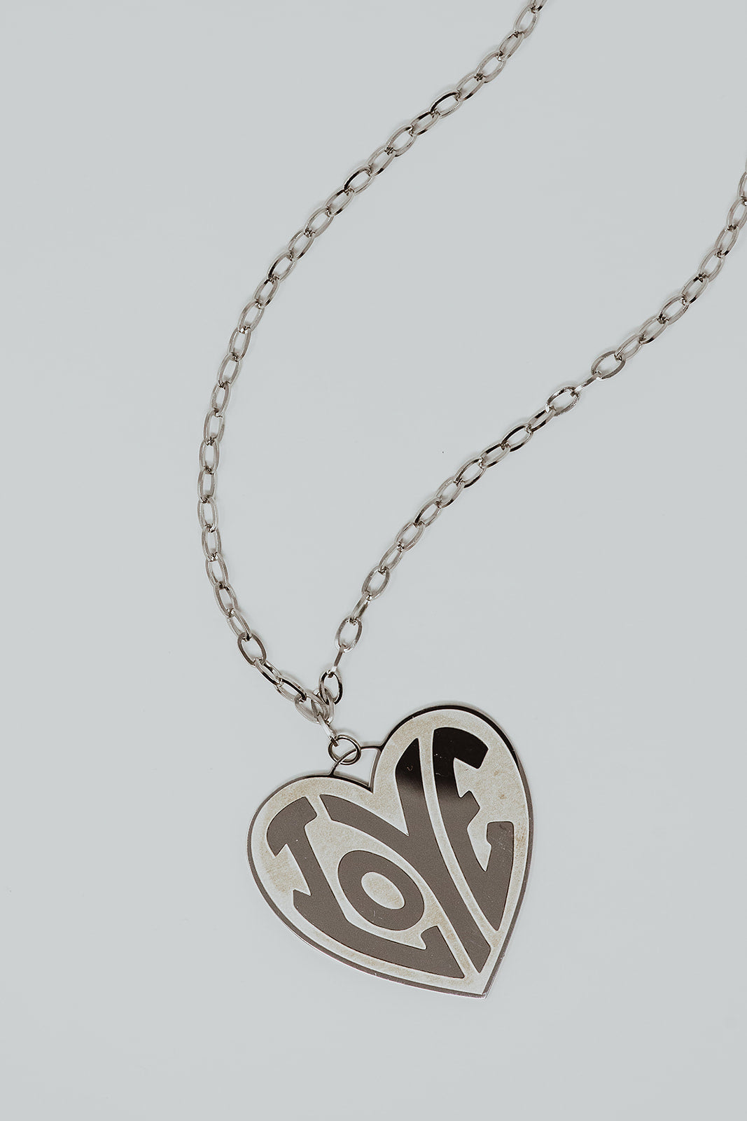 Moda 316L Stainless Steel Love Pendant Necklace