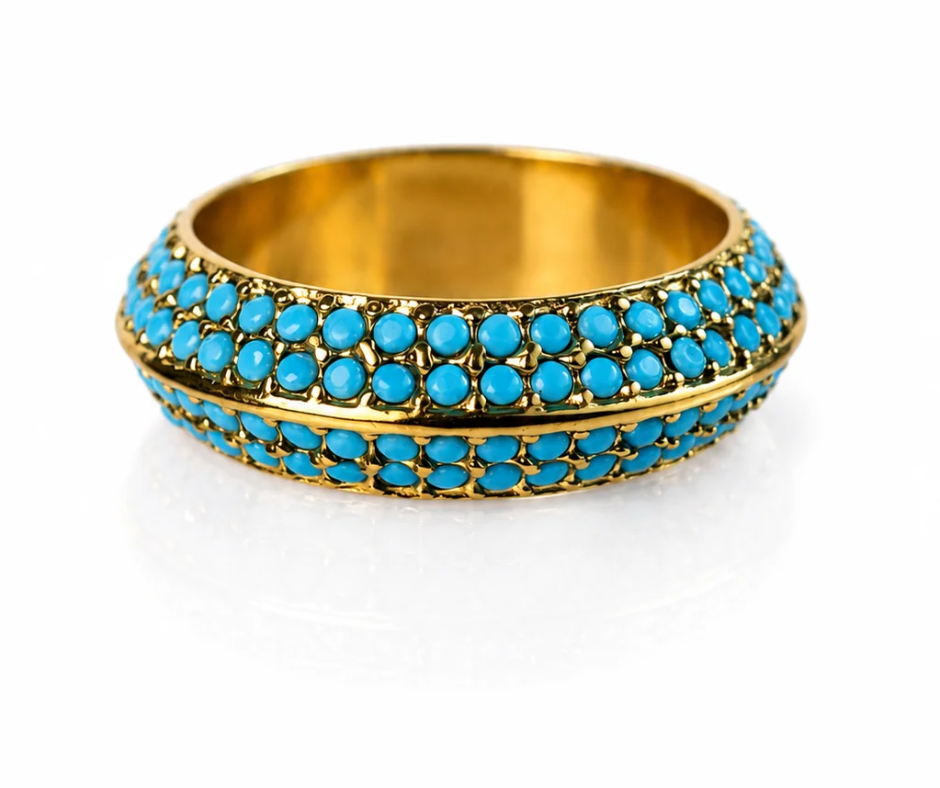 Bellissima 316L Stainless Steel Crystal Ring