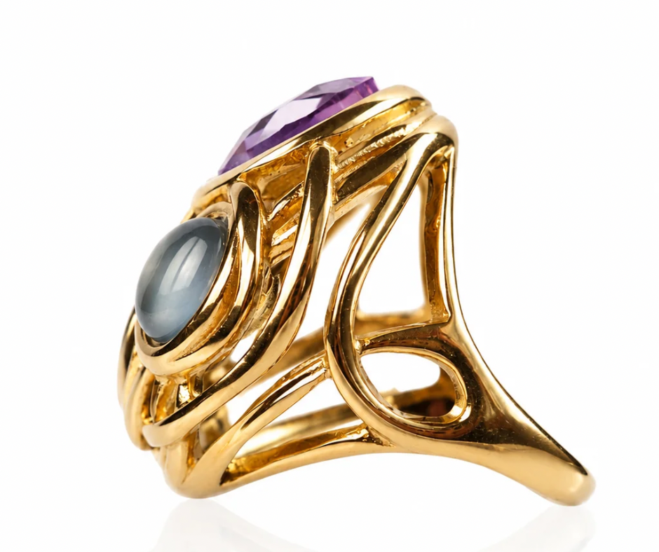 The Muse 316L Stainless Steel Cocktail Ring