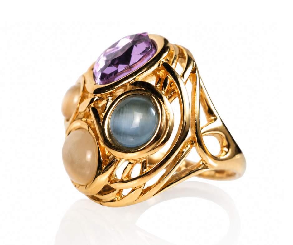 The Muse 316L Stainless Steel Cocktail Ring