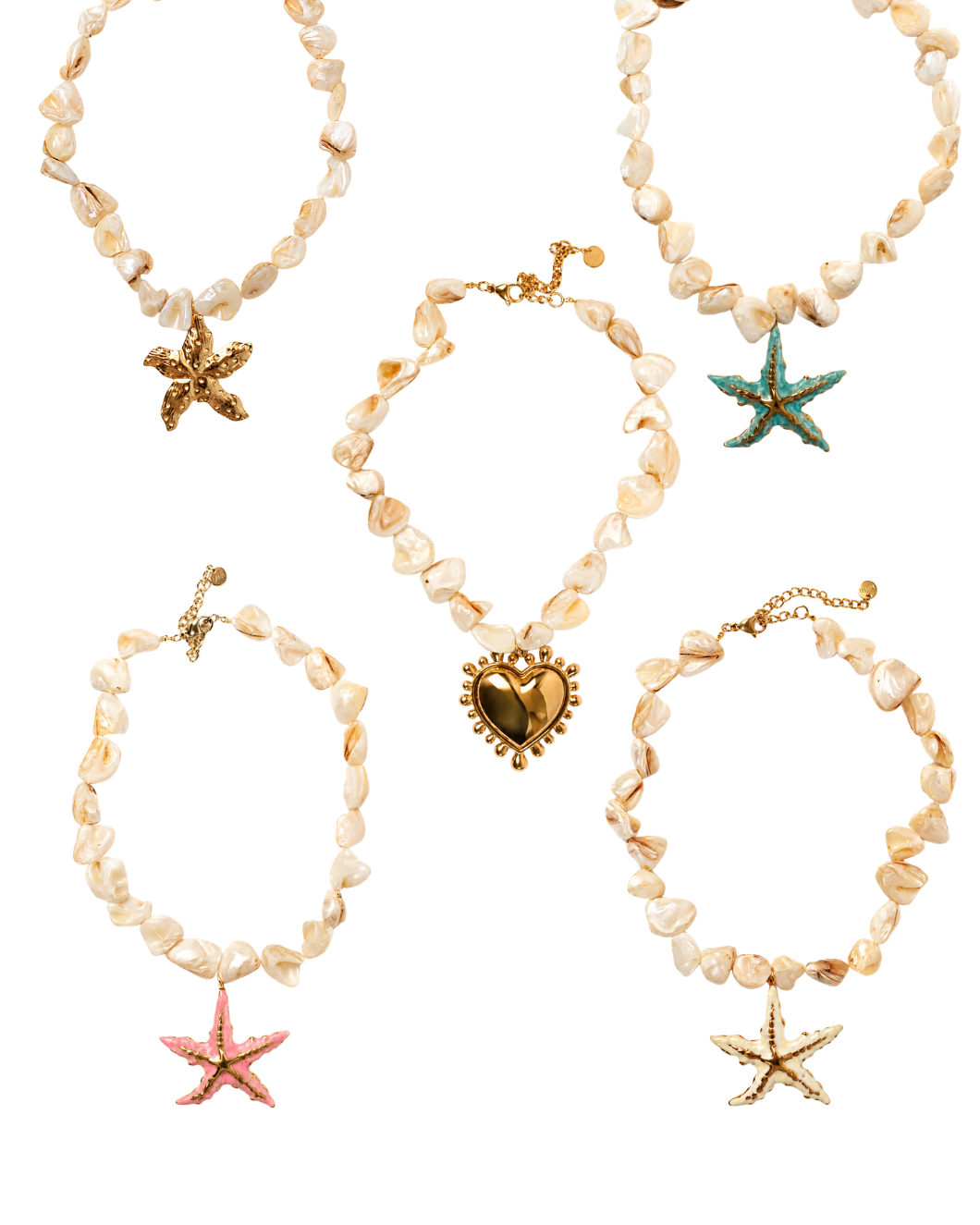 Summer At Seaside Natural Shell Necklace