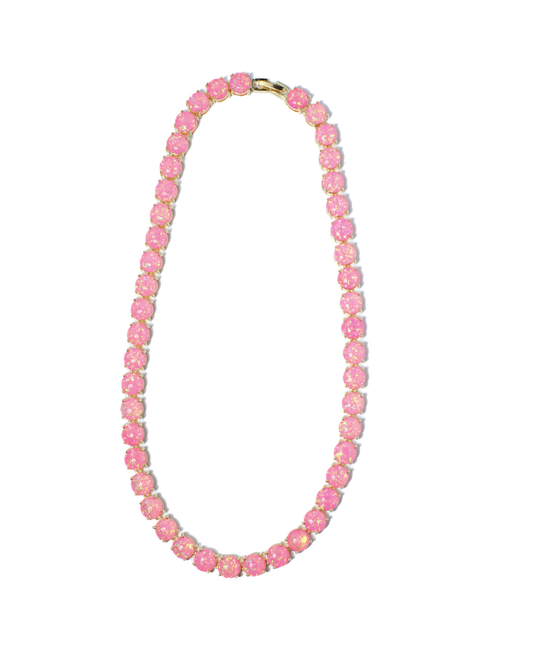 Barbie Doll Pink Natural Opal Necklace