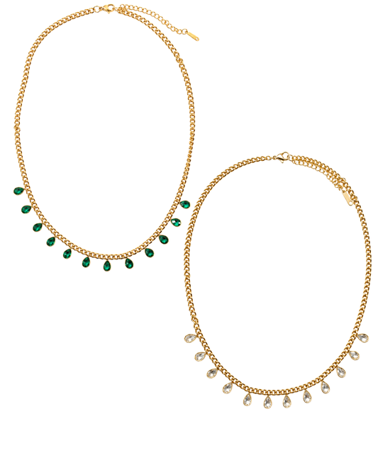 Hard Launch 316L Stainless Steel Crystal Necklace
