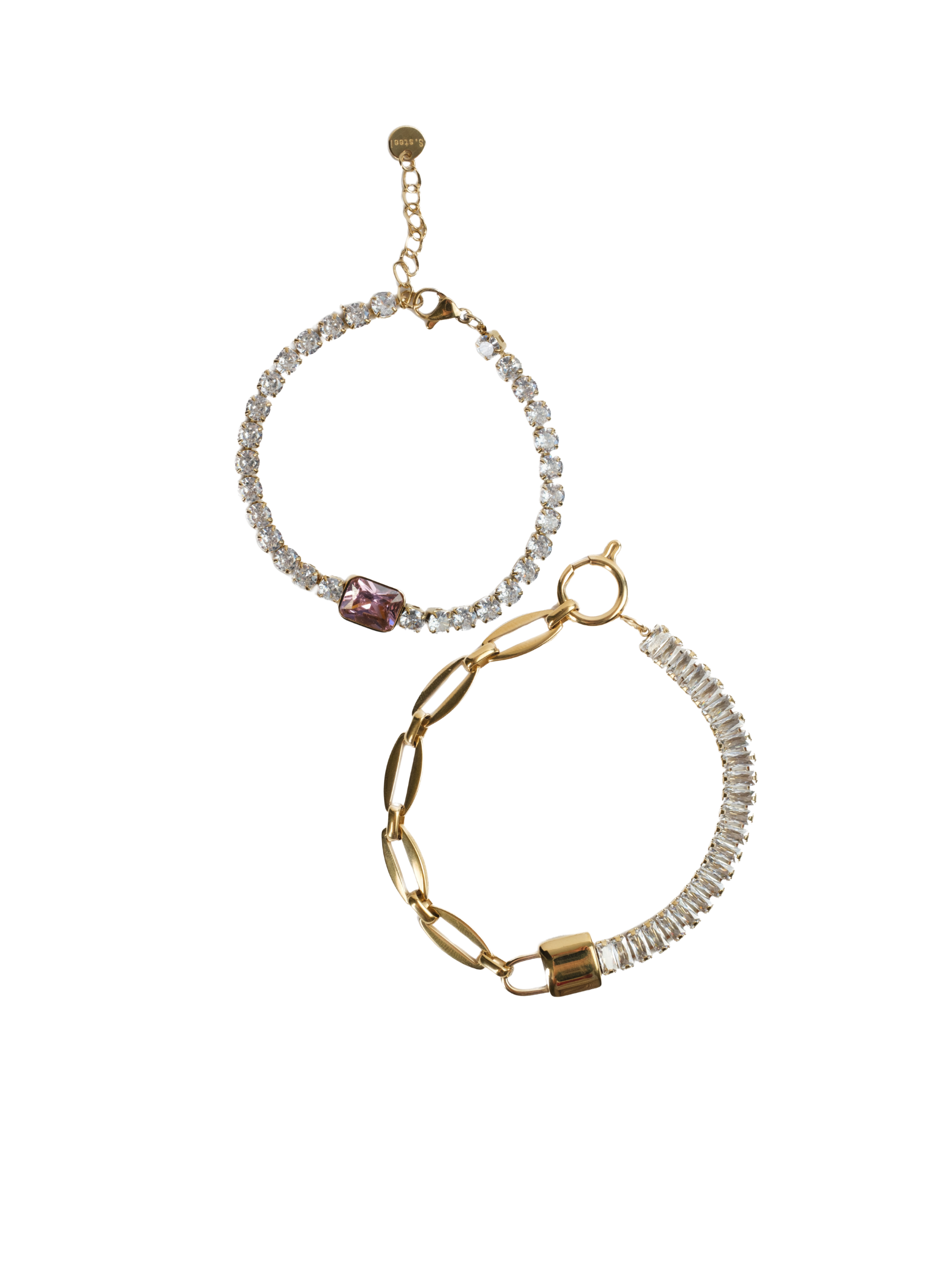Getting "HER" Back Stainless Steel Bracelet Duo