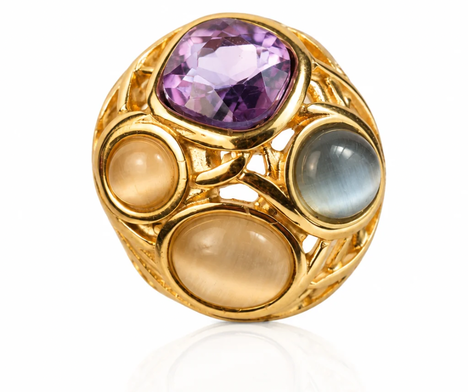 The Muse 316L Stainless Steel Cocktail Ring