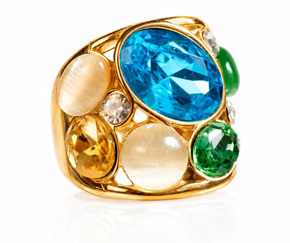 La Gemma 316L Stainless Steel Cocktail Ring