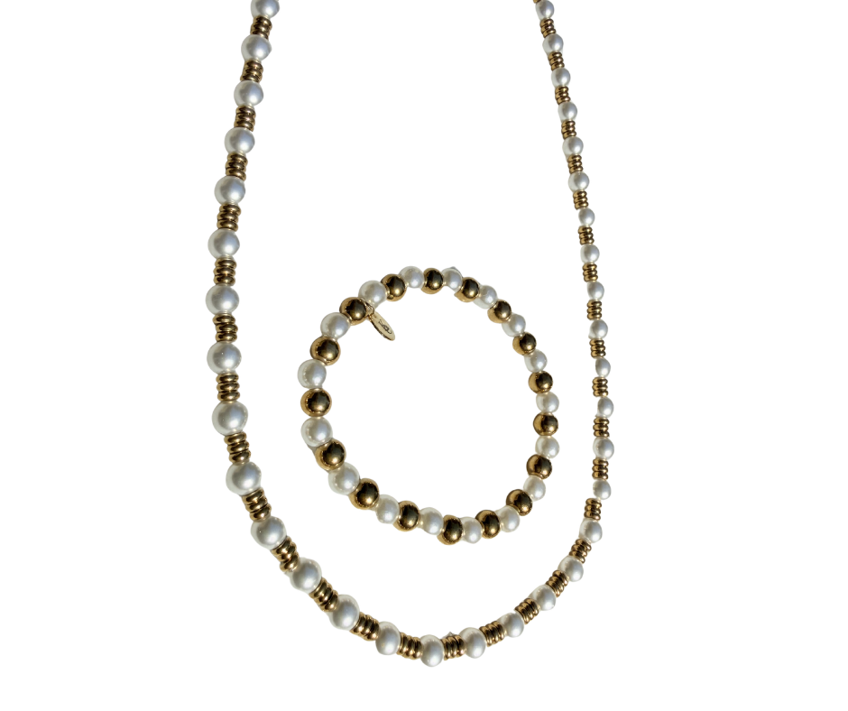 Amore Pearl Shell 316L Stainless Steel Duo