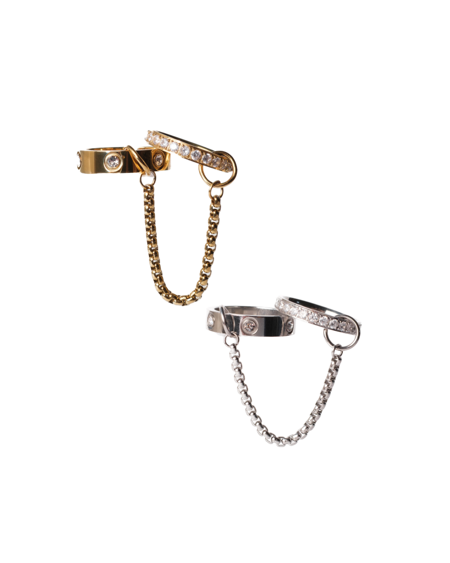 Chain Reaction 316L Stainless Steel Ring
