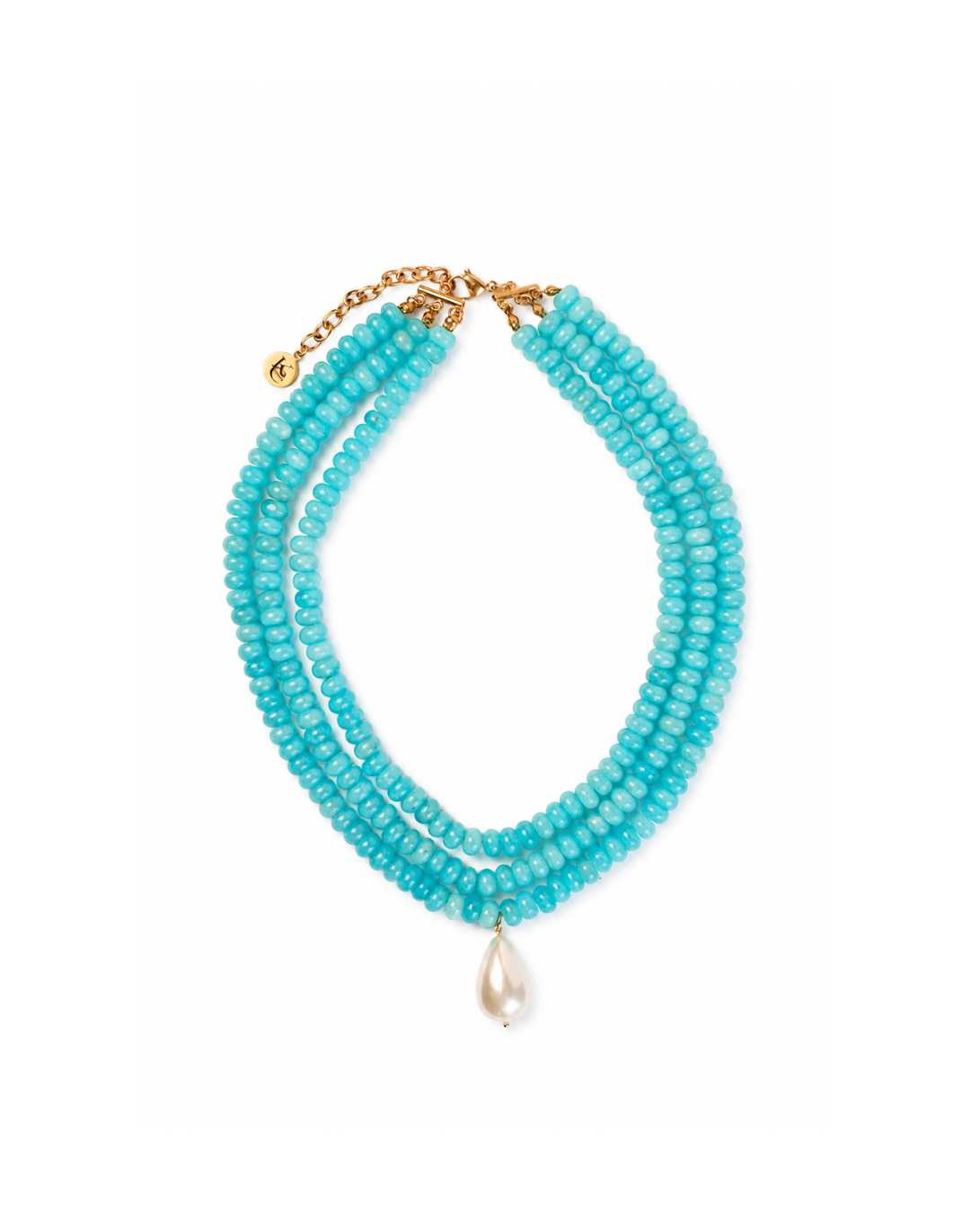 Dolce Vita  Turquoise  Pearl Necklace