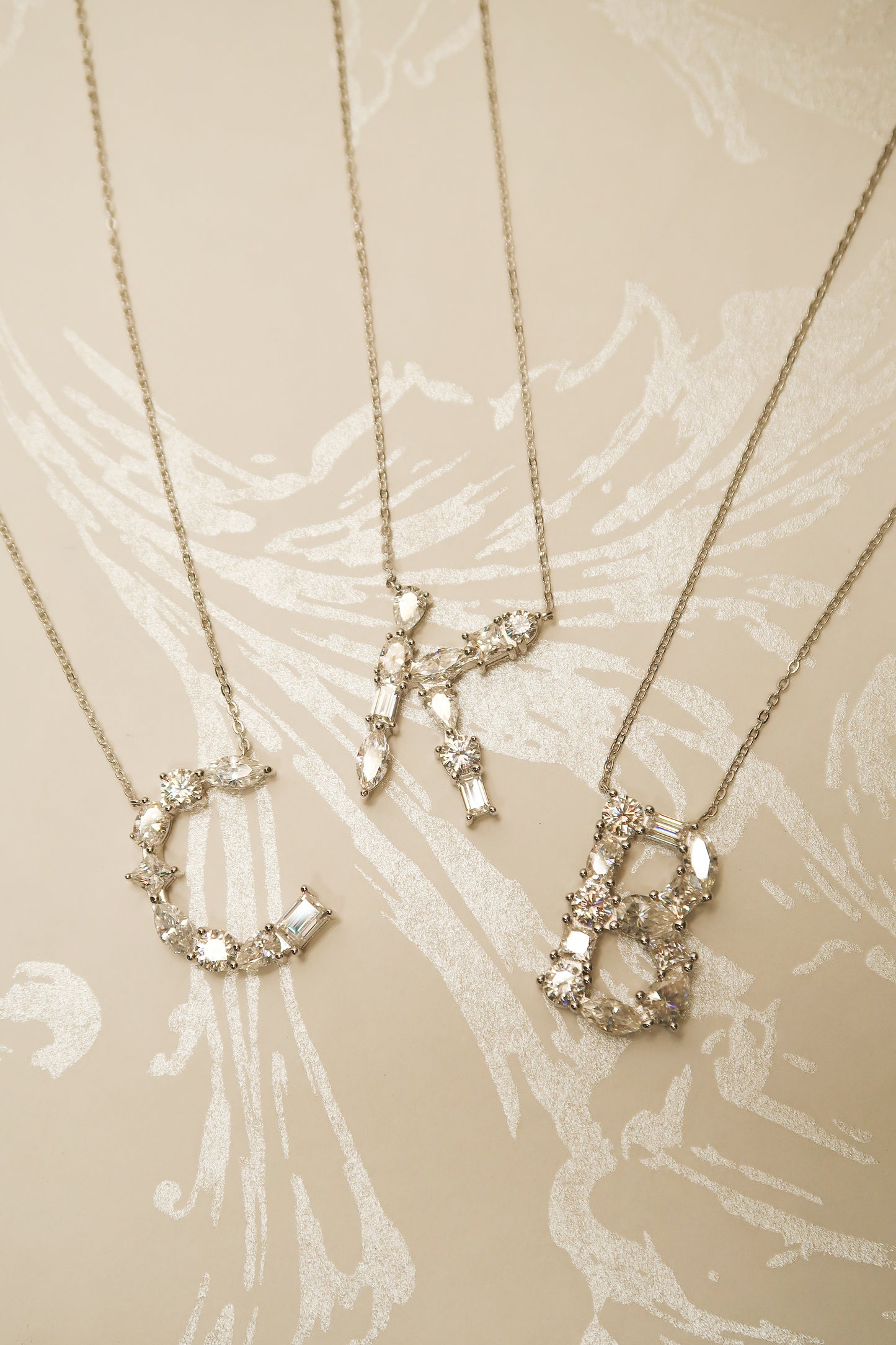 The Signature Initial .925 Sterling Silver Moissanite Necklace