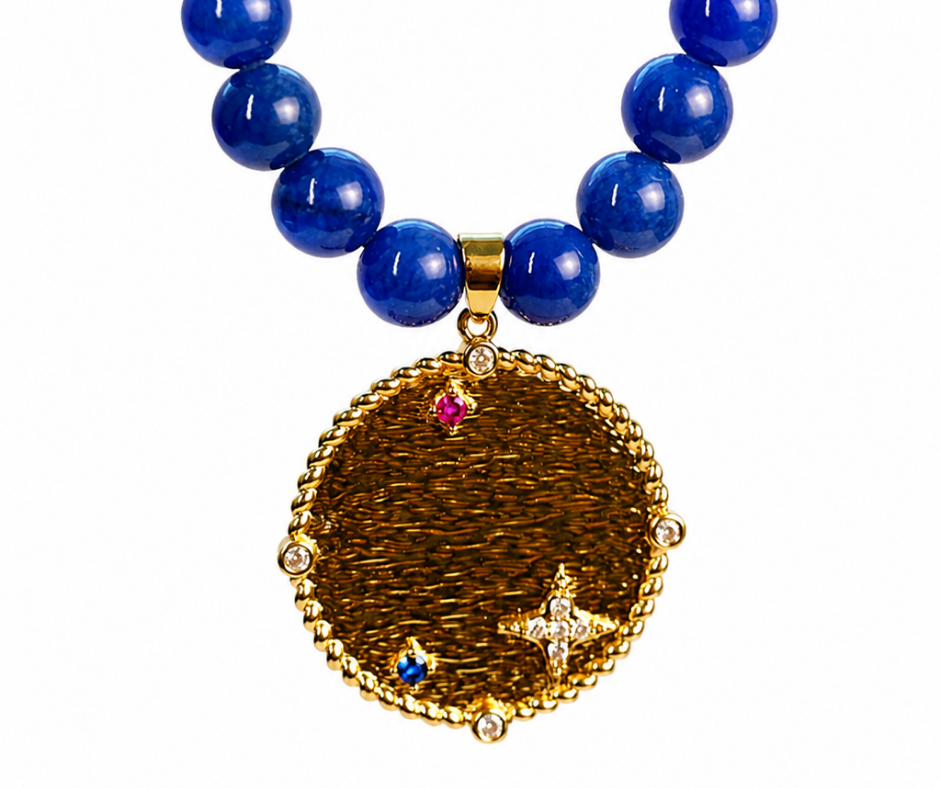Brandi Natural Stone Beaded Necklace