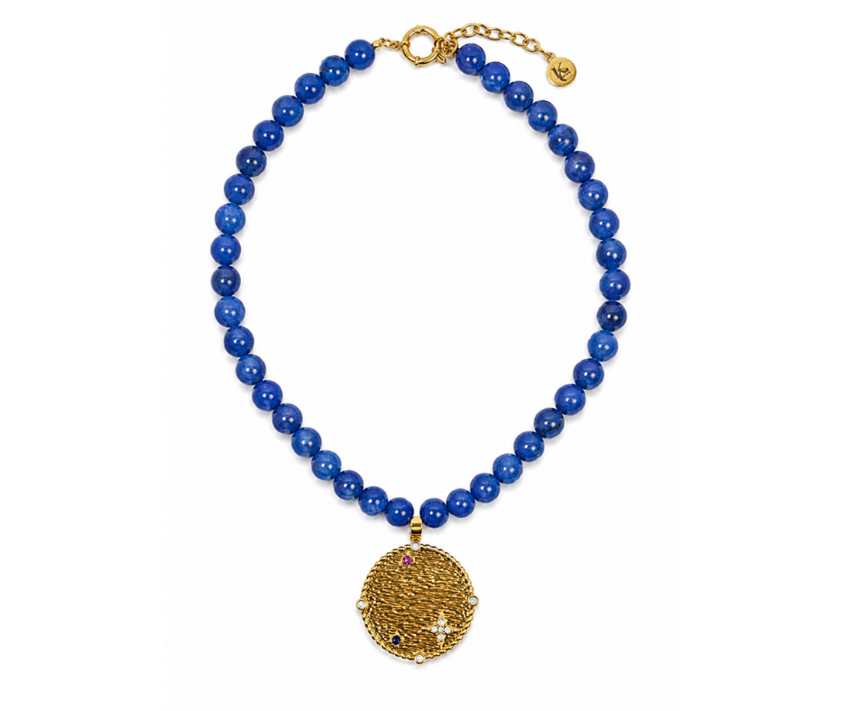 Brandi Natural Stone Beaded Necklace