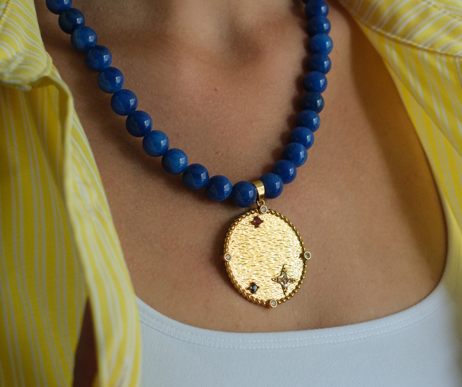 Brandi Natural Stone Beaded Necklace