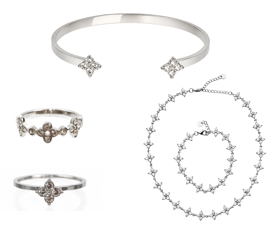 Everyday Luxury 5 PIece Crystal Clover Collection
