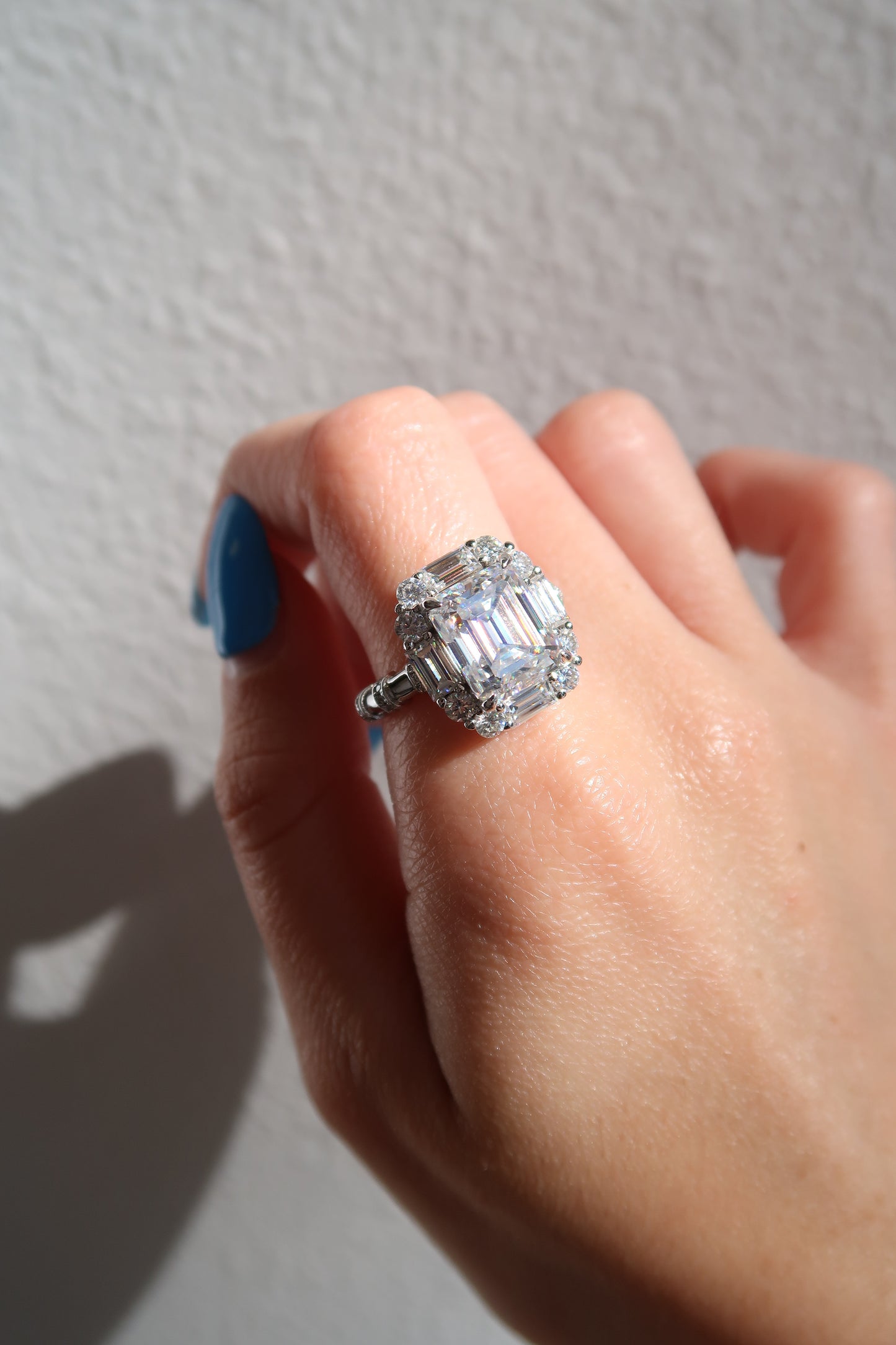 The Coronation 6 Carat .925 Sterling Silver Moissanite Ring