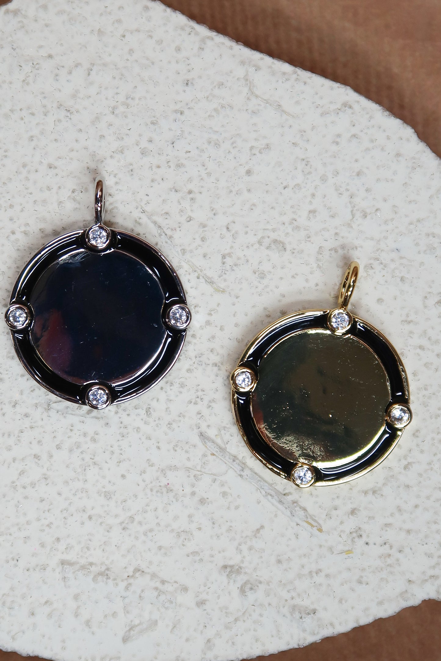 Lunchtime Crystal 316L Stainless Steel Charm