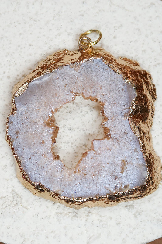 Geology Natural Agate Charm