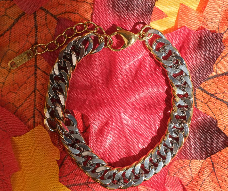 Madison Two Tone 316L Stainless Steel Bracelet Duo