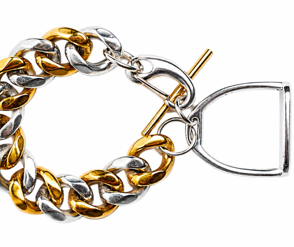 Madison Two Tone 316L Stainless Steel Bracelet Duo