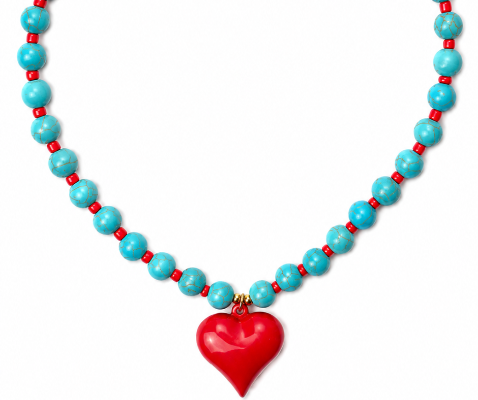 Bleu Amour Beaded Necklace