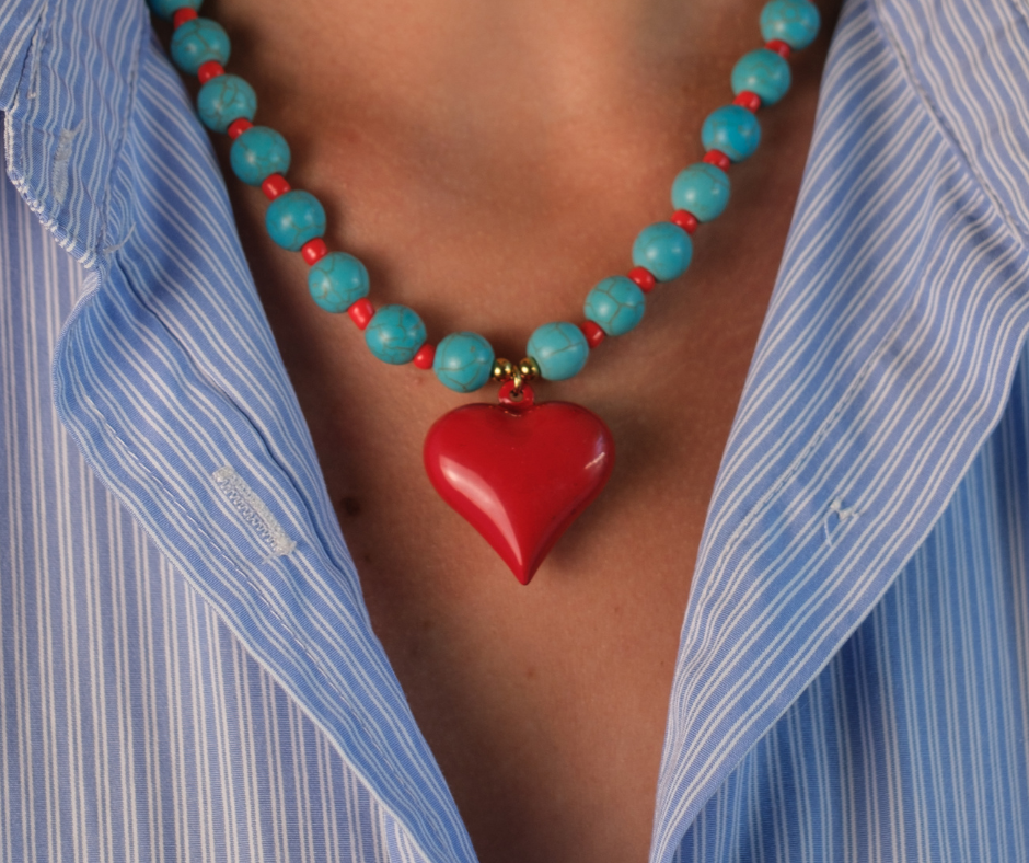 Bleu Amour Beaded Necklace