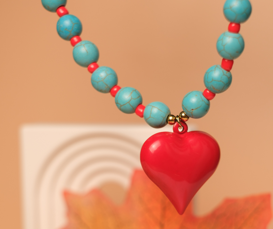 Bleu Amour Beaded Necklace