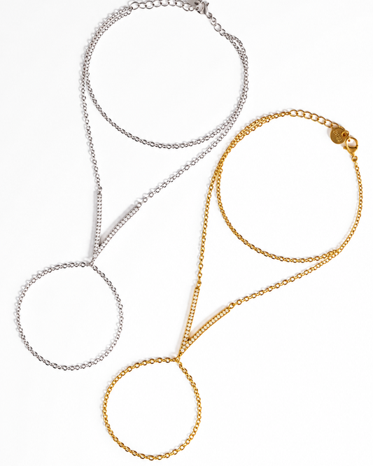 The Inner Circle Crystal V 316L Double Layer Hand Chain