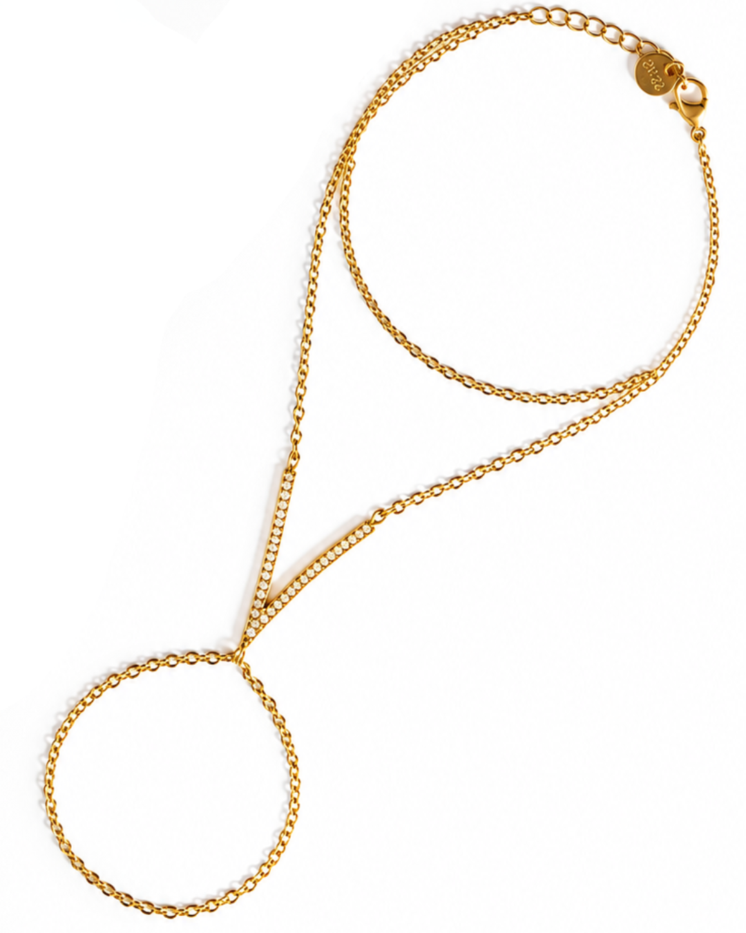 The Inner Circle Crystal V 316L Double Layer Hand Chain