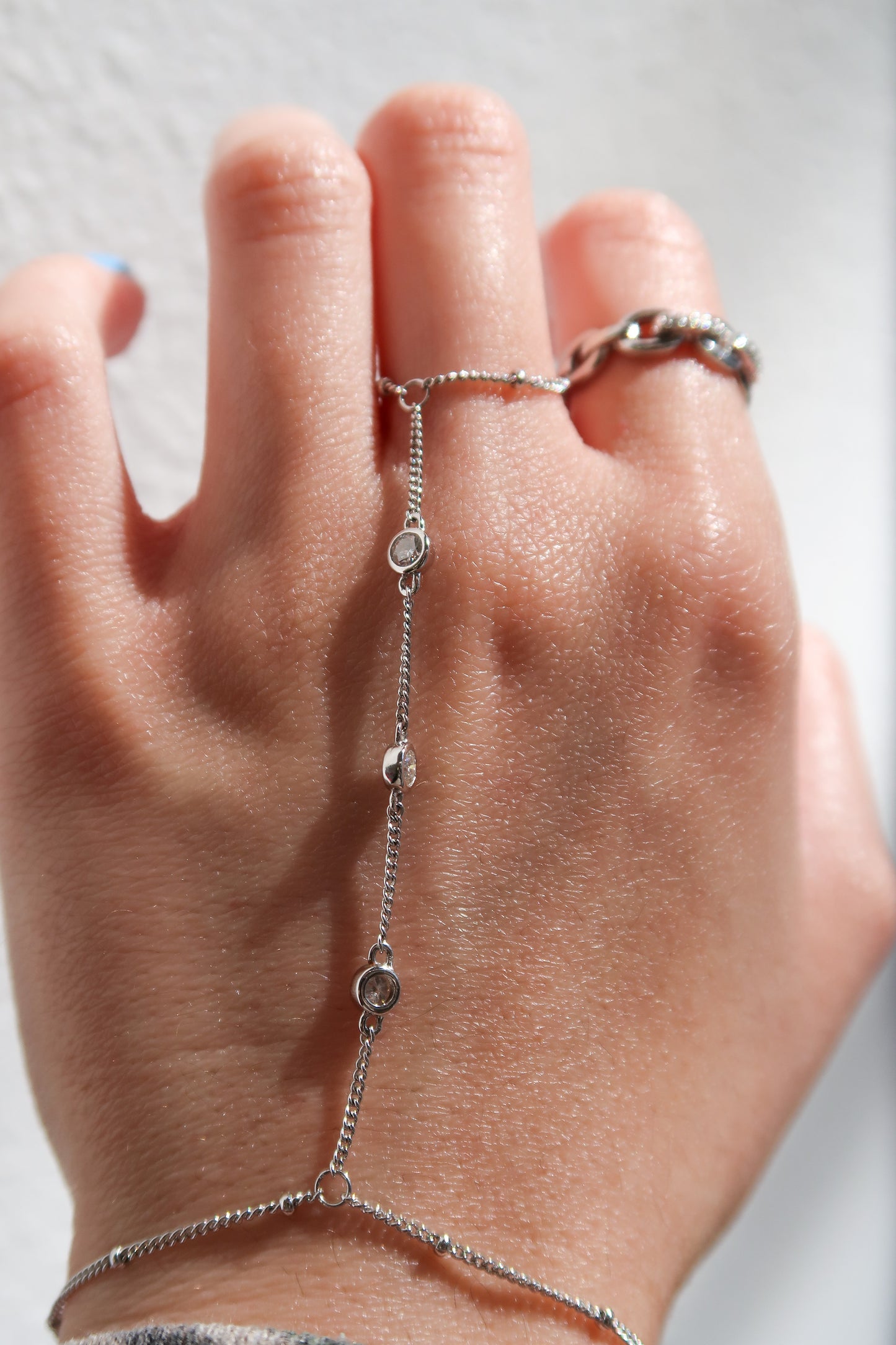 The One You Never Take Off 8 Carat .925 Sterling Silver Moissanite Hand Chain