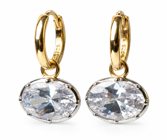 The Heiress .925 Sterling Silver Huggies