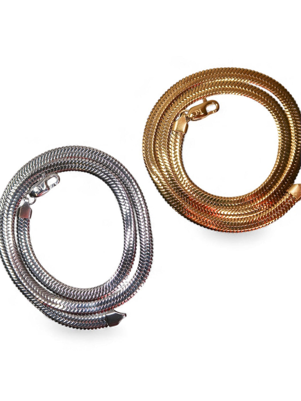 The Luxe Layer Herringbone 316L Stainless Steel Necklace