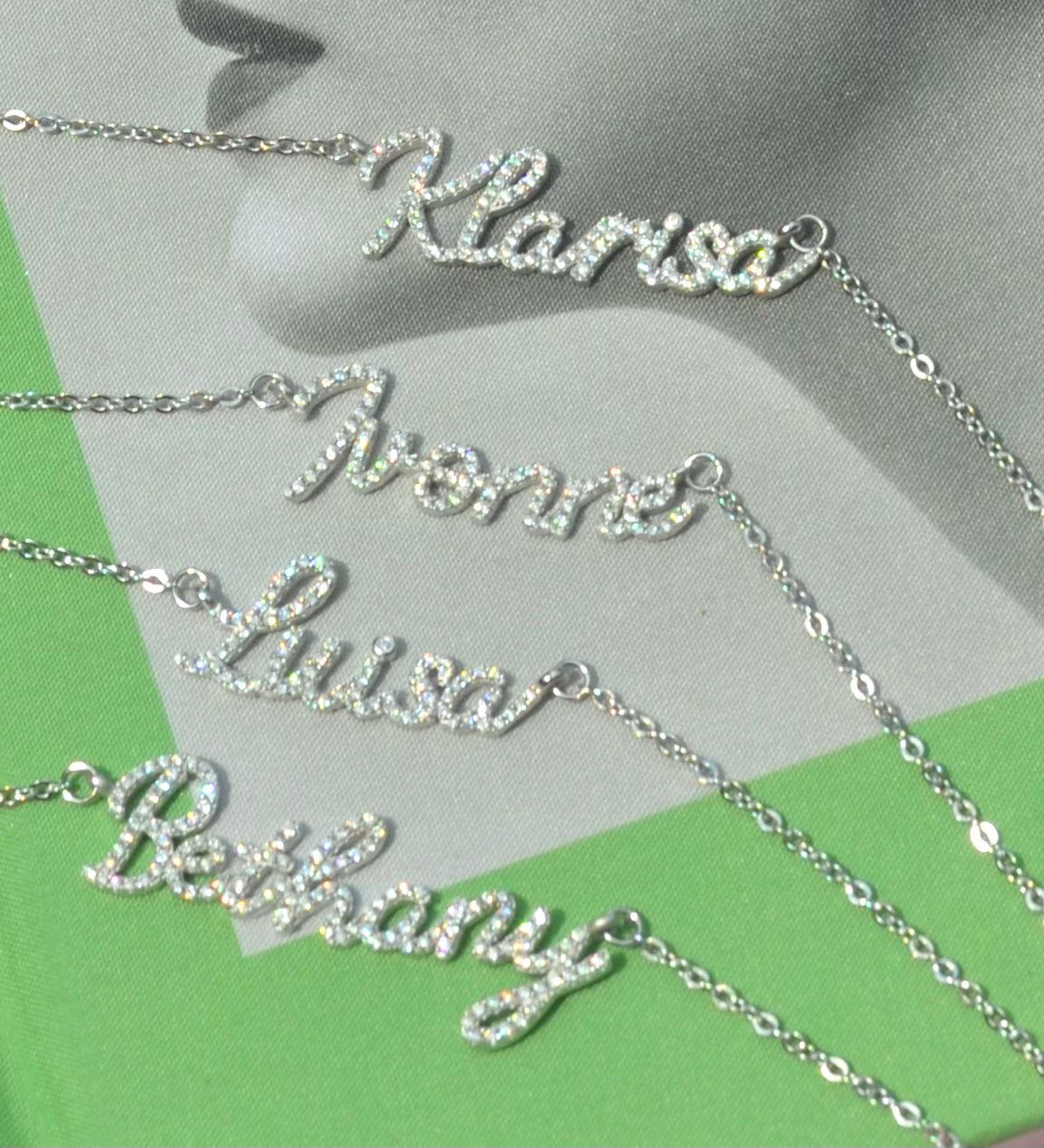 Duchess .925 Sterling Silver Moissanite Name Necklace