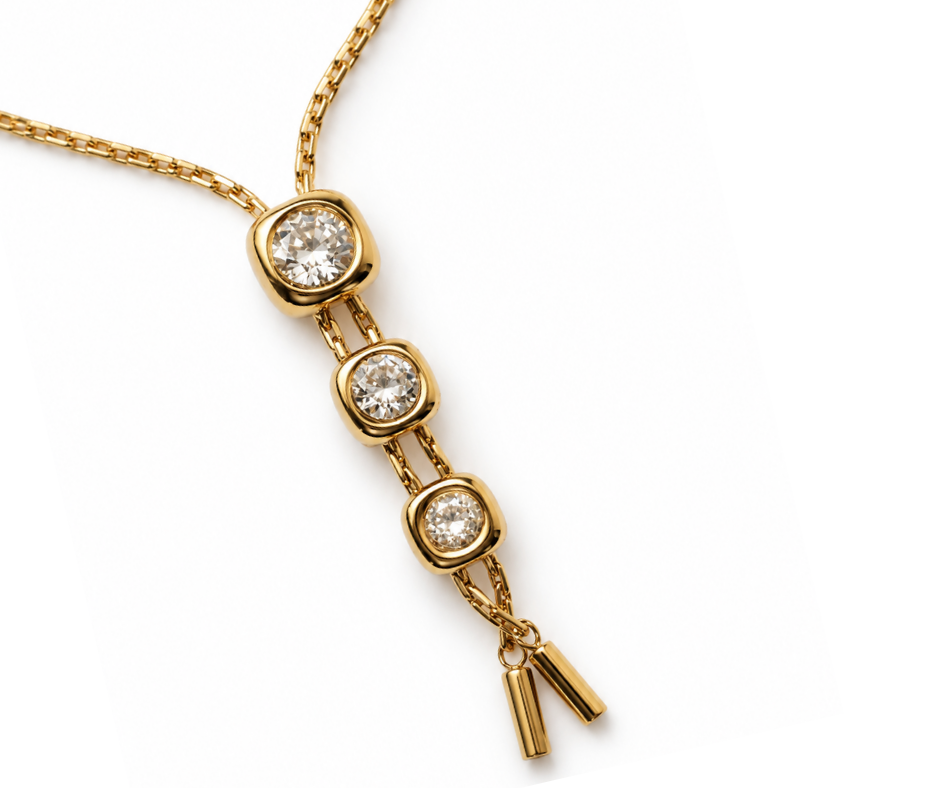 Triple Threat Crystal Necklace